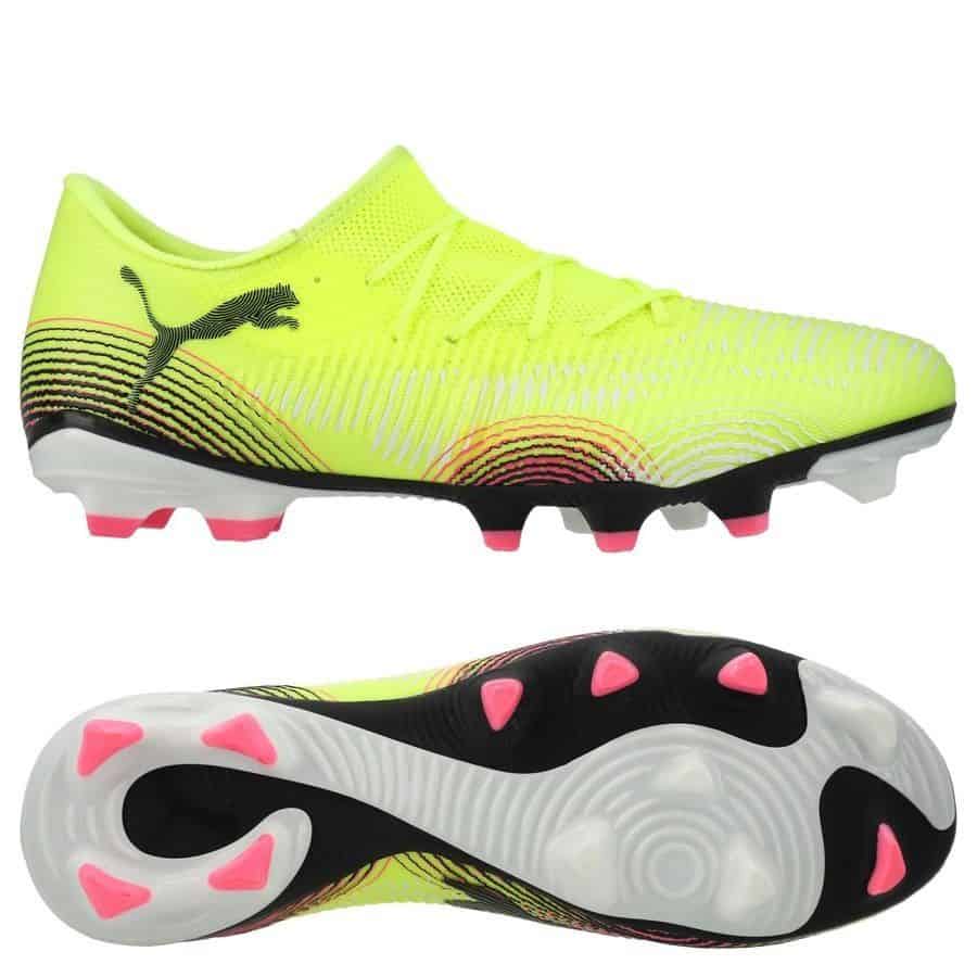 PUMA Future 8 Match Low FG/AG - Voetbalschoenen - Yellow Alert / Puma Black / Sun Struck