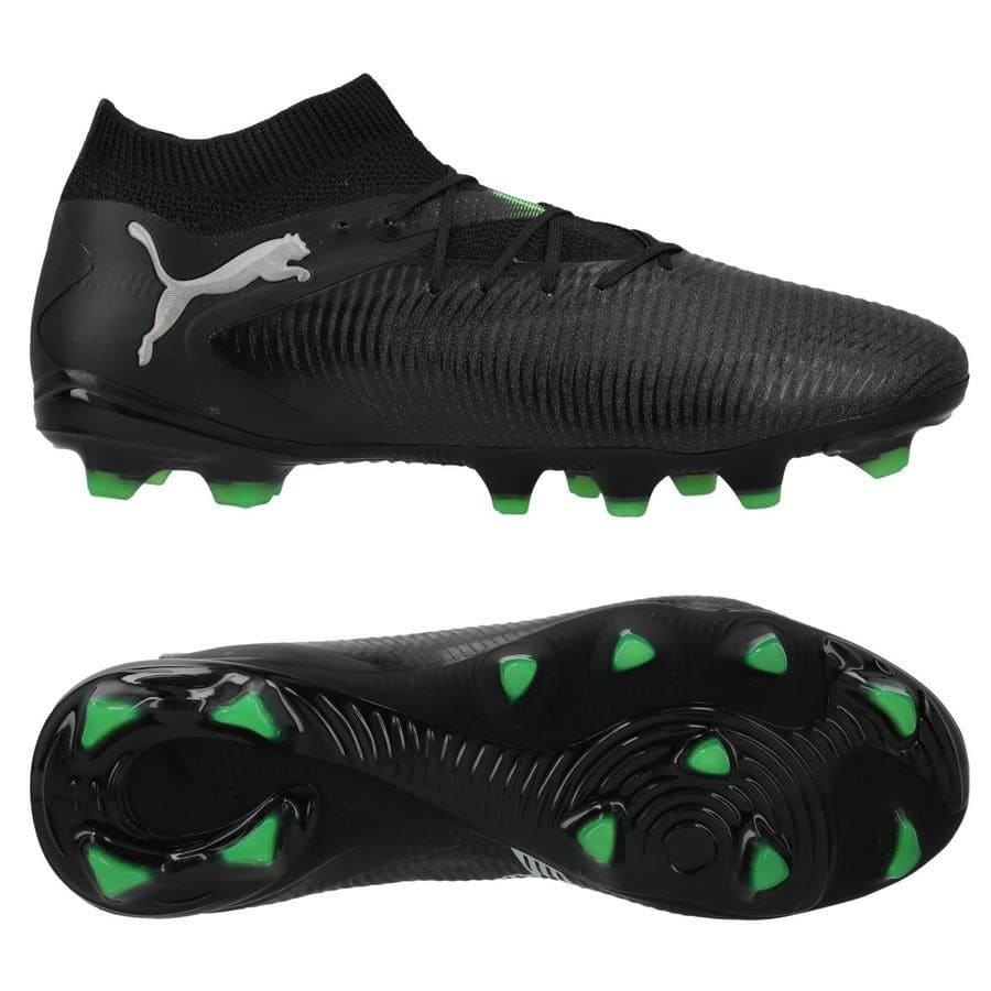 PUMA Future 8 Pro FG/AG - Voetbalschoenen - Black / Cool Light Gray / Green