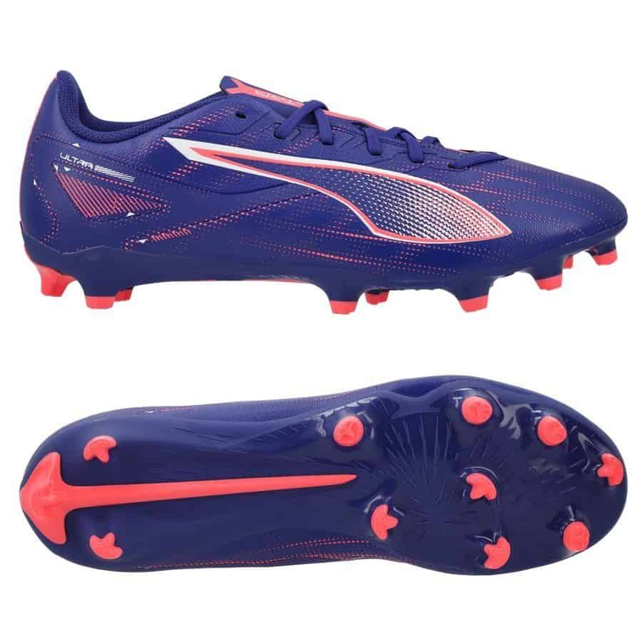 PUMA Ultra 5 Play FG/AG - Voetbalschoenen - Lapis Lazuli / Puma White / Sunset Glow
