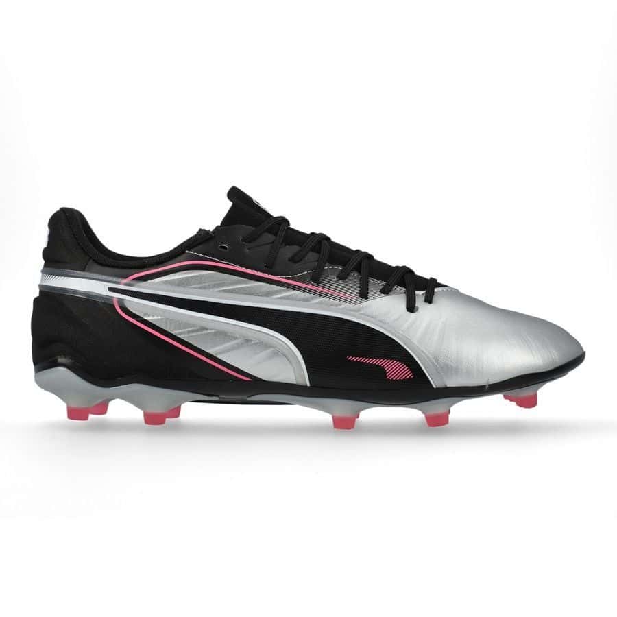 PUMA King Match FG/AG - Voetbalschoenen - Silver / Black / Sun Struck / White - Afbeelding 6
