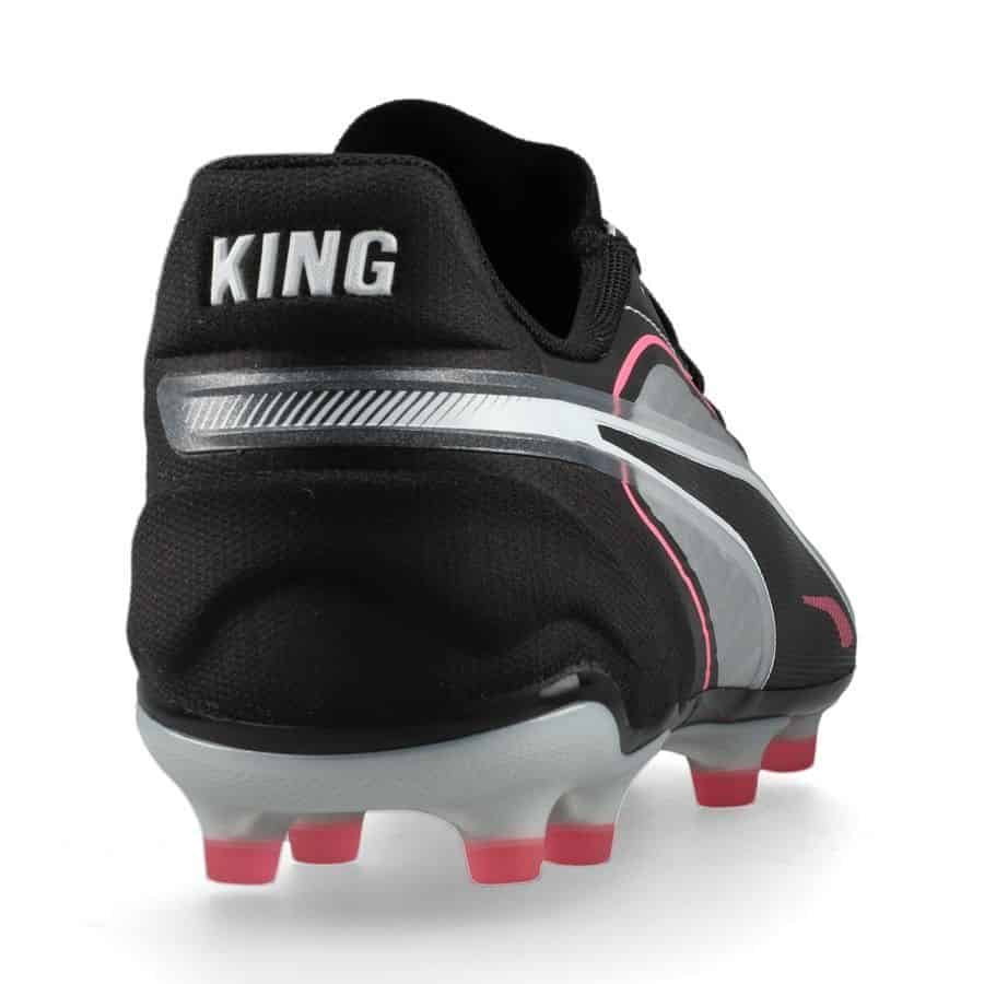 PUMA King Match FG/AG - Voetbalschoenen - Silver / Black / Sun Struck / White - Afbeelding 4