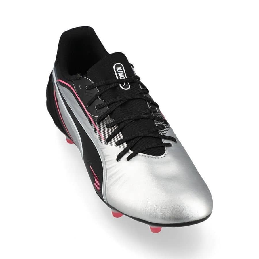 PUMA King Match FG/AG - Voetbalschoenen - Silver / Black / Sun Struck / White - Afbeelding 3