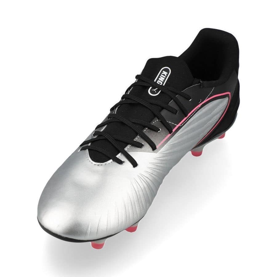 PUMA King Match FG/AG - Voetbalschoenen - Silver / Black / Sun Struck / White - Afbeelding 2